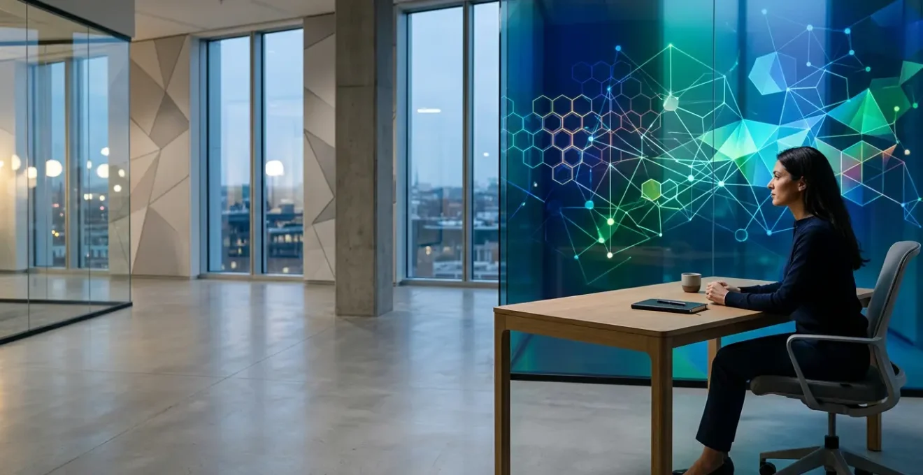 Analyste de risques cyber évaluant des données de sécurité pour une PME