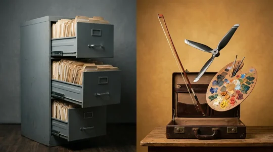 Comparaison visuelle entre un contrat d'assurance standard et les besoins spécifiques d'un profil atypique