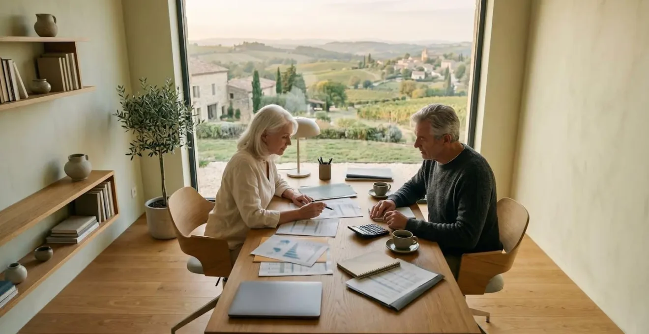 Calculs d'économie fiscale sur assurance-vie avec documents de succession, illustrant la planification patrimoniale.